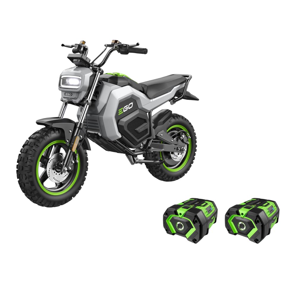 Unleash Adventure: EGO Power+ 28 MPH Electric Mini Bike with Dual 7.5AH Batteries