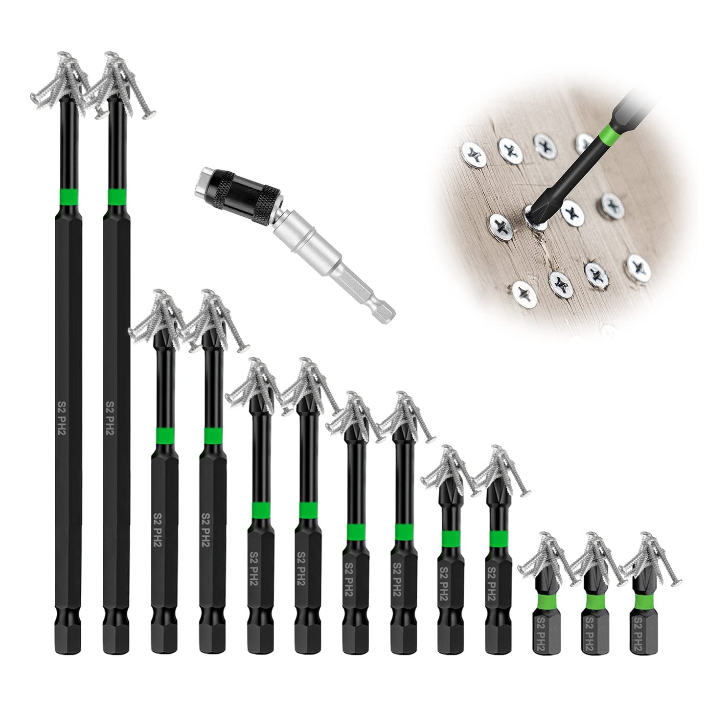 Magnetic Screwdriver Bit Set 14PC