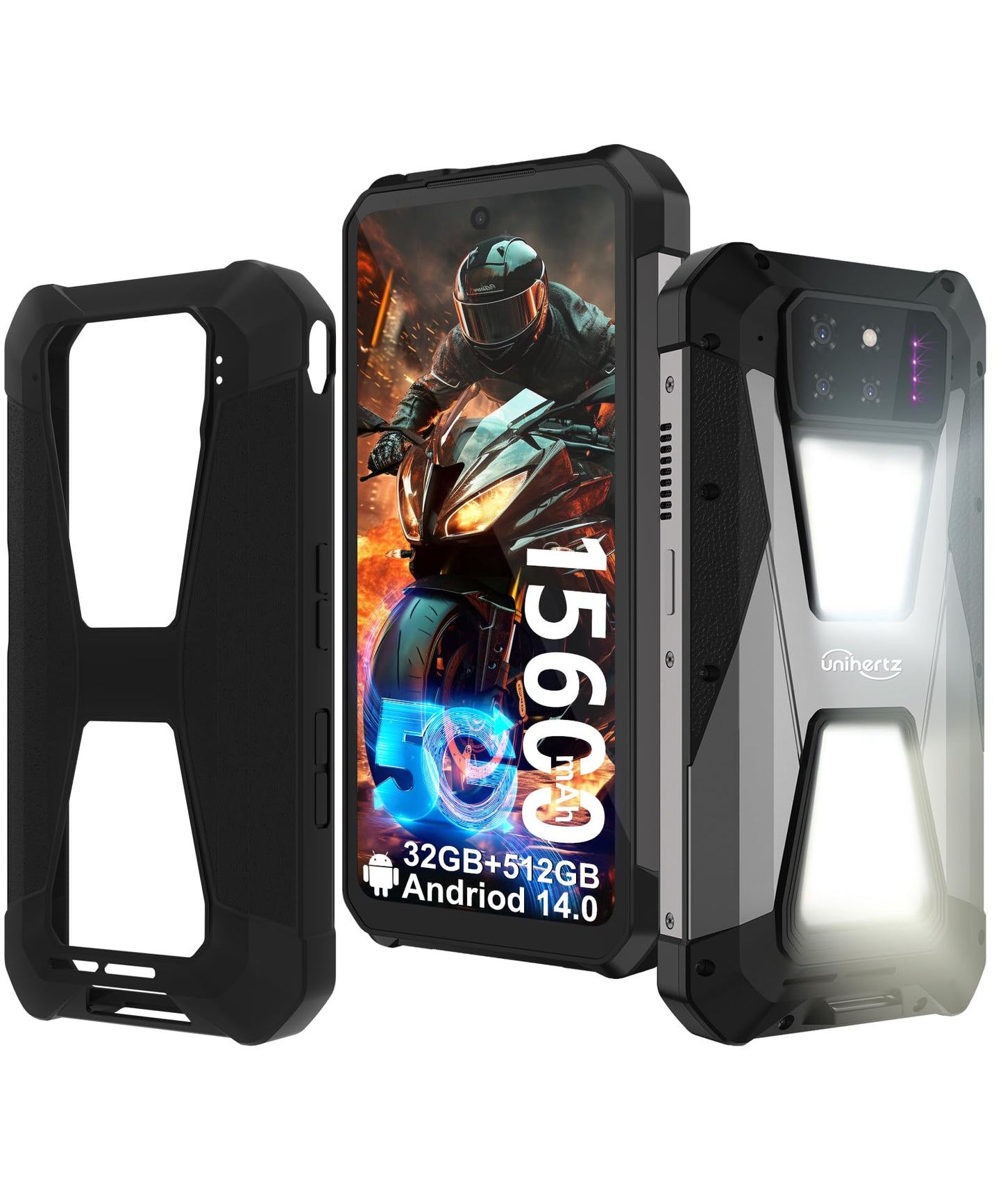 Unihertz PowerPro 5G - Rugged Smartphone with inbuilt projector