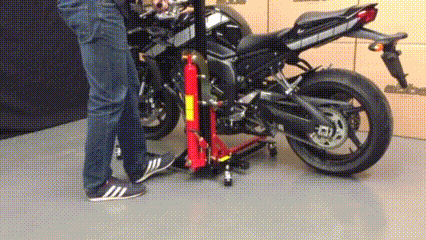 Effortless Motorcycle Hydraulic Lift
