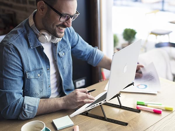Work Smarter, Sit Better – OMOTON Portable Laptop Stand 💻✨