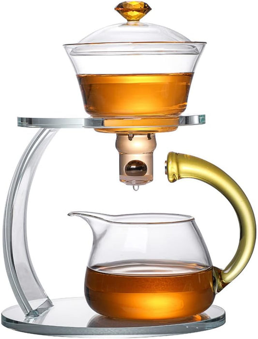 Effortless Tea Perfection – Glass Automatic Kung Fu Tea Set!