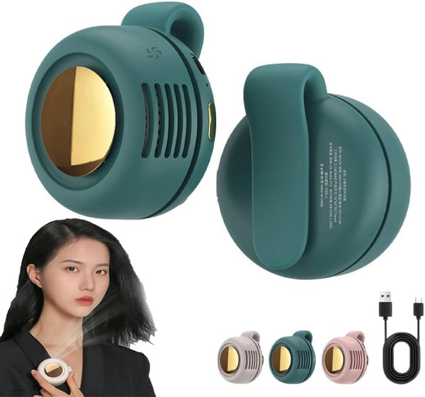Stay Cool Anywhere with the 2025 Mini Bladeless Fan! 🌬️💚