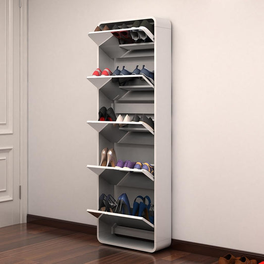 Modern Mirror Shoe Rack Review: A 5-Tier Full-Length Shoe Cabinet for a Cleaner, More Stylish Entryway ✨