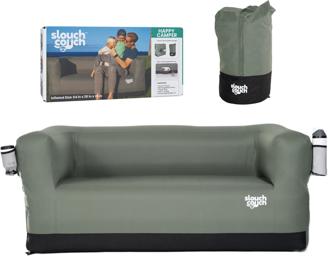 Slouch Couch – The Ultimate Air Sofa for Anywhere Comfort! 🌟🛋️🍹