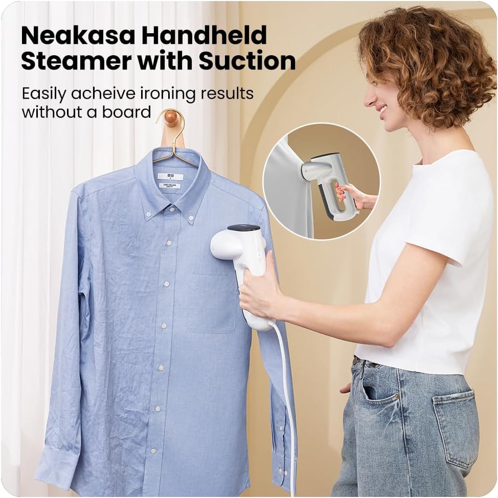 Wrinkles & Dust Gone in One Swipe with  Neakasa Magic 1 Vacuum Steamer✨👕