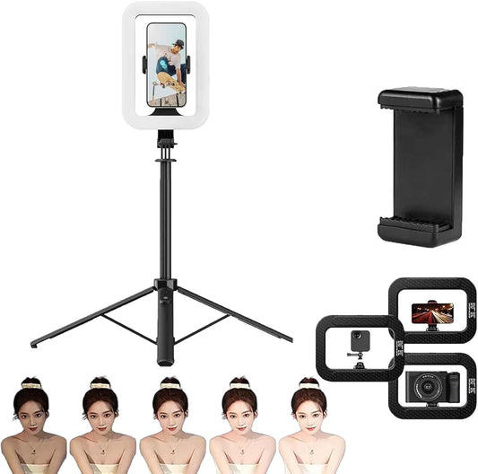 Rechargeable Portable Selfie Ring Light with Stabilizer💡