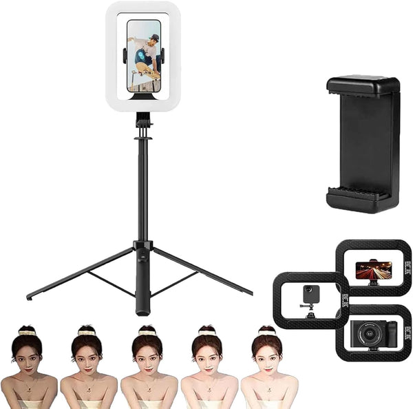 Rechargeable Portable Selfie Ring Light with Stabilizer💡