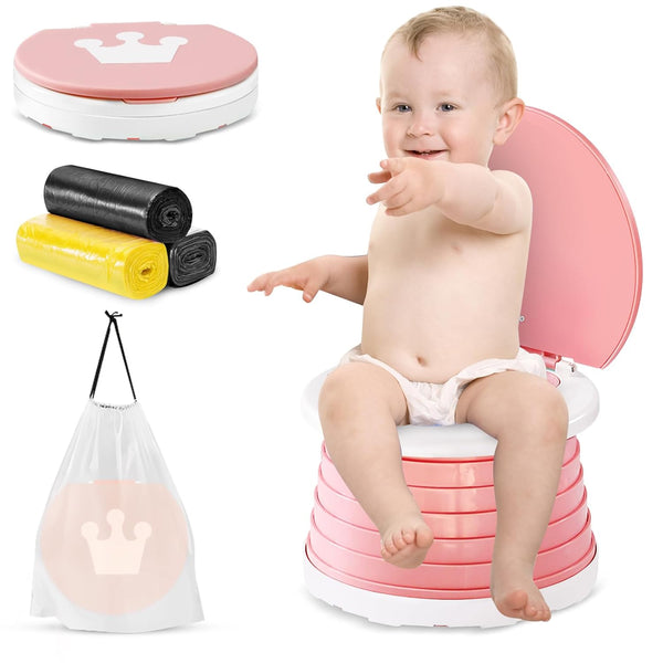 Potty Anywhere! Foldable Travel Toilet for Toddlers