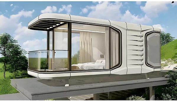 Blast Off Into Modern Living with the D5 Space Capsule Luxury Tiny Home!