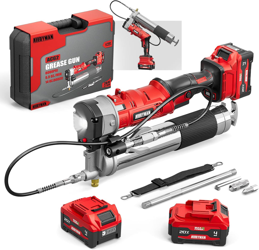 Power Up Your Maintenance Game with Alloyman 2-in-1 Grease Gun! ⚡🔧