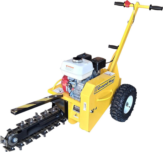 Genuine OEM Gas Powered Earth Trencher Review (Ground Hog T-4-HS18, 18" Shark Teeth, 3" Wide)
