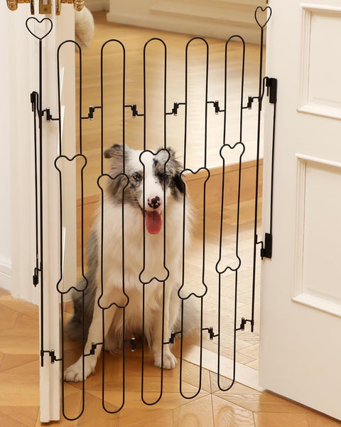 Keep Your Pup Safe with the Portable Foldable Pet Gate!