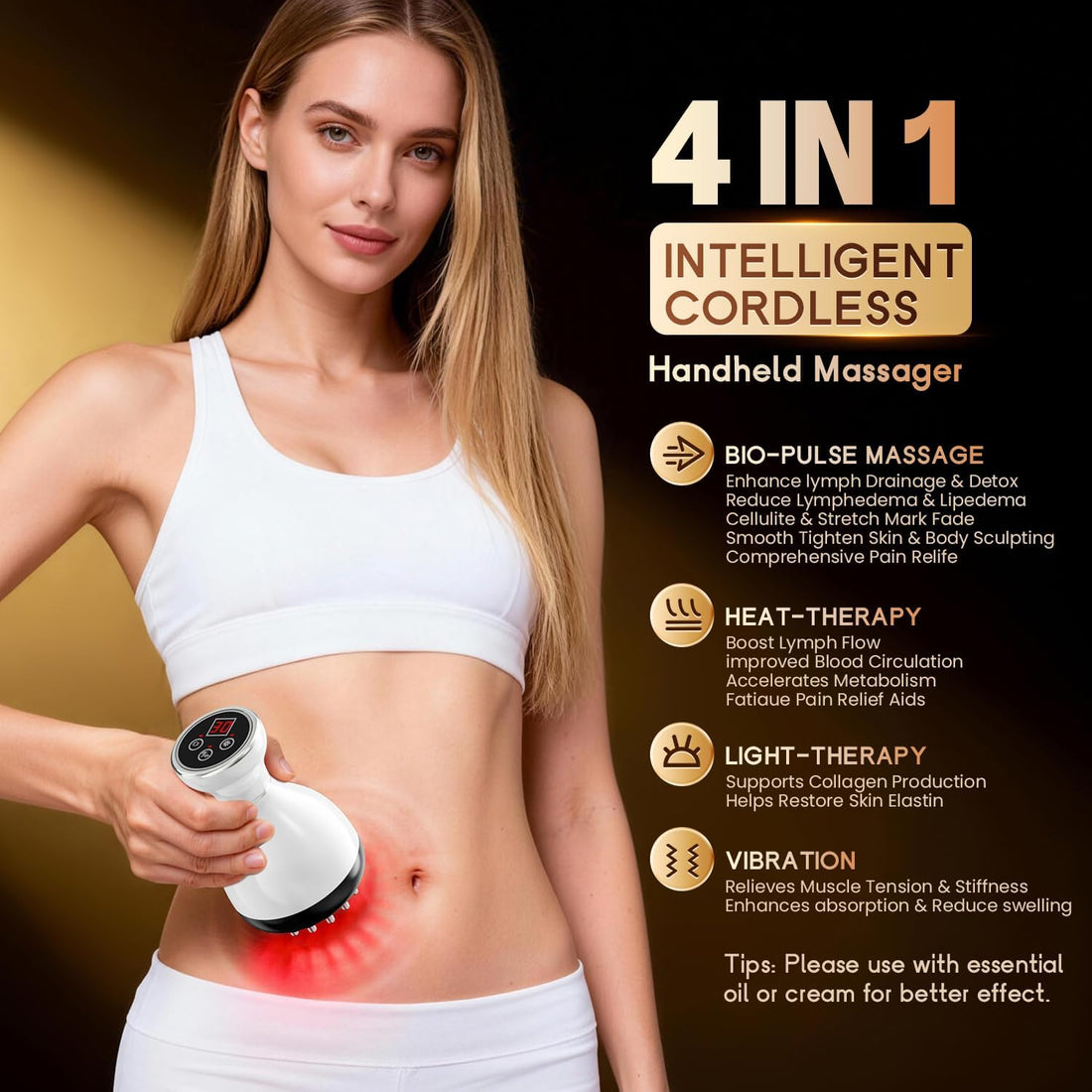 Lymphatic Drainage Massager & Anti-Cellulite Body Sculpting Machine Review (Microcurrent, Red Light, Heat & Vibration)💆✨