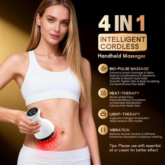 Lymphatic Drainage Massager & Anti-Cellulite Body Sculpting Machine Review (Microcurrent, Red Light, Heat & Vibration)💆✨