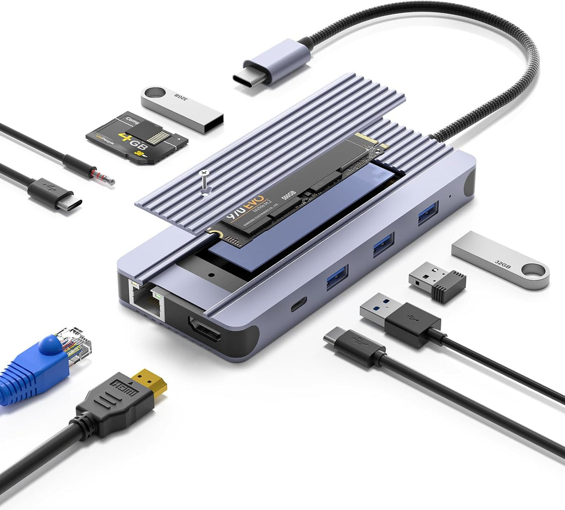 Power Up Your Setup with the Ultimate 12-in-1 USB-C Hub! ⚡