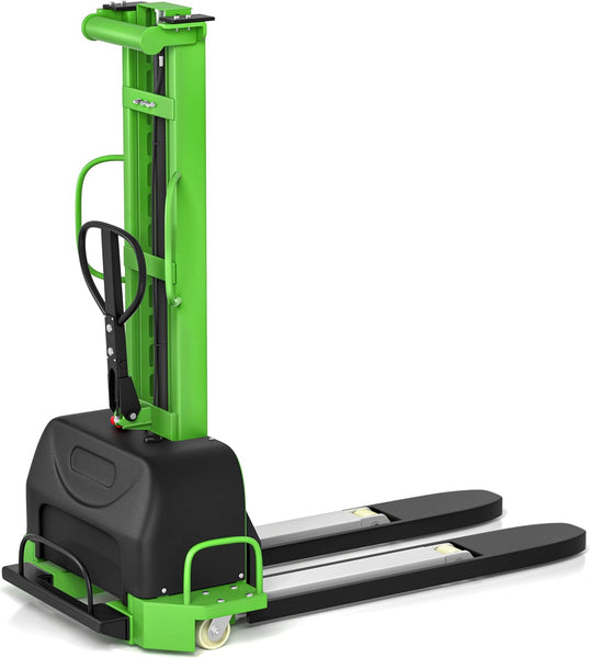 US-ZTS11K-SE Semi Electric Self Loading Forklift Pallet Stacker Review (2026) 🚚🛗