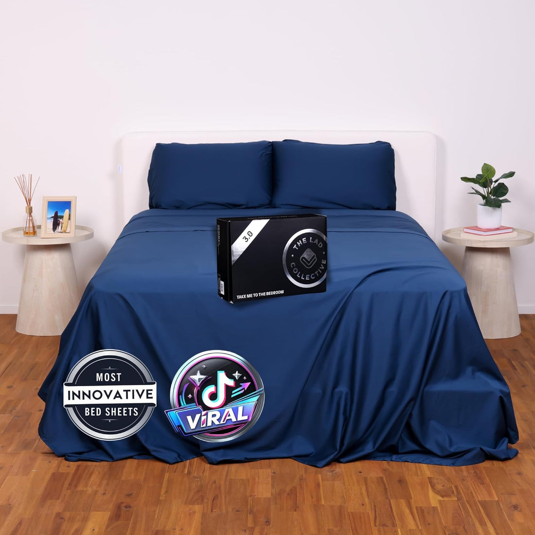 THE LAD COLLECTIVE 3.0 Bedding Set – Queen Size, Atlantic 🛏️✨