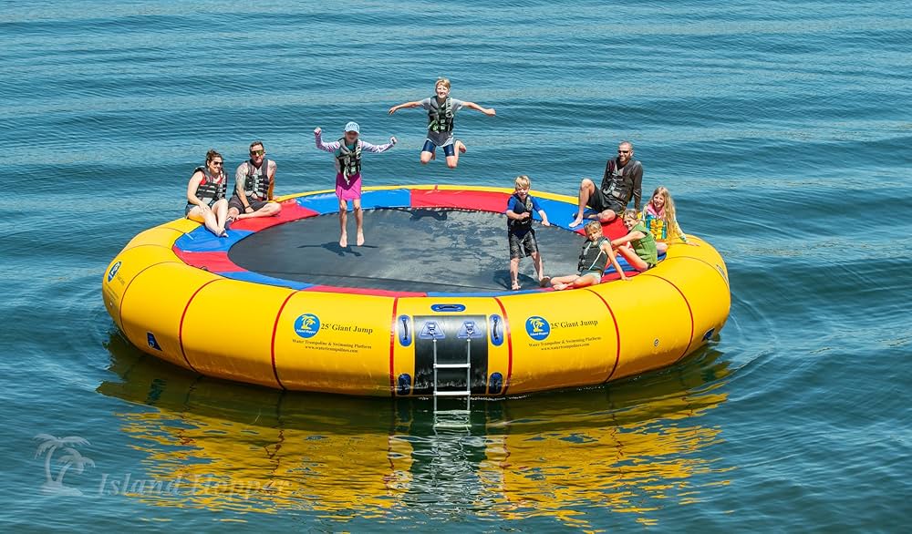 Get Ready for Unmatched Fun with the Island Hopper 25' Giant Water Trampoline!
