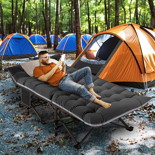LILYPELLE Folding Camping Cot – Sleep Anywhere in Comfort! 🏕️✨