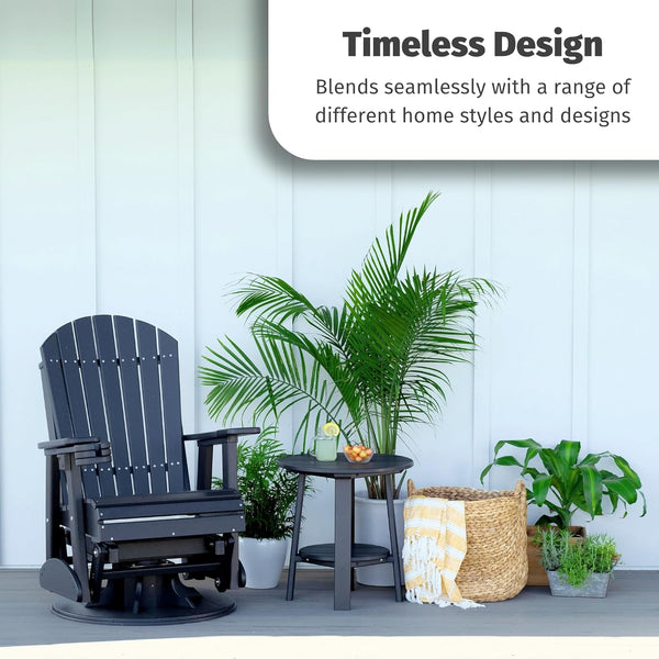 Glide, Swivel & Relax — The Ultimate Outdoor Throne Awaits! 🖤