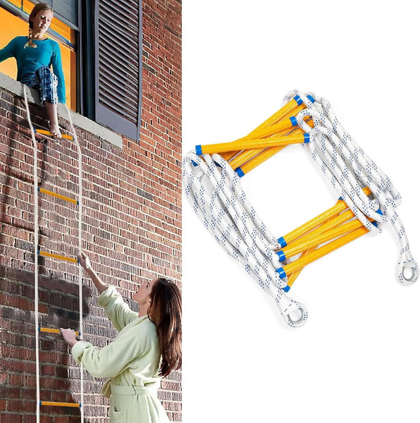When seconds count, the Emergency Fire Escape Rope Ladder is your lifeline