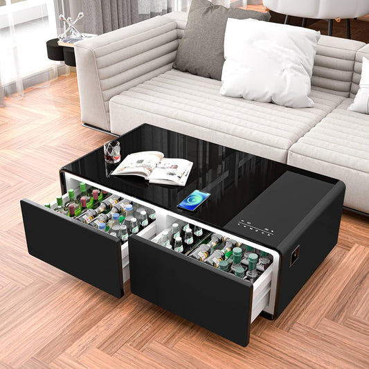 Smart Coffee Table, Wireless Charging with Built-in Fridge Review: Is This 135L Beverage Cooler Table Worth It? ☕