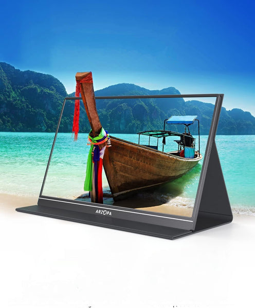 The ARZOPA 15.6'' 1080P FHD Portable Monitor is your sleek, go-anywhere solution!