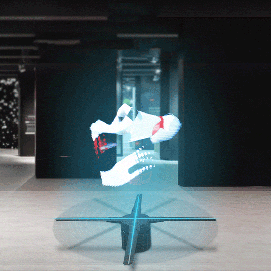 Transform your business, event, or party into a visual spectacle with the 39.4" Missyou 3D Holographic Fan Projector