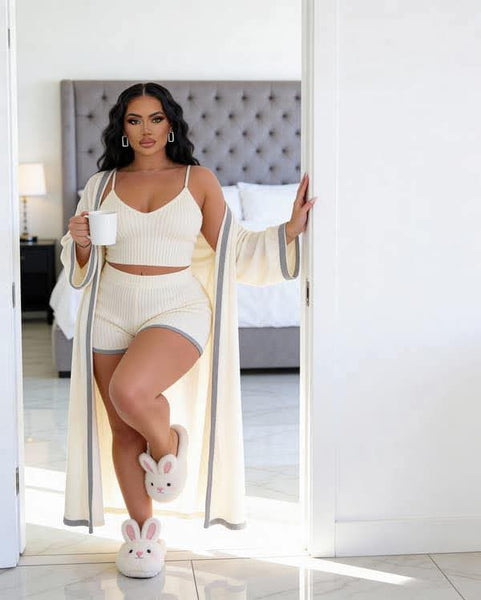 VNVNE Women’s Fuzzy Sherpa 3-Piece Outfit