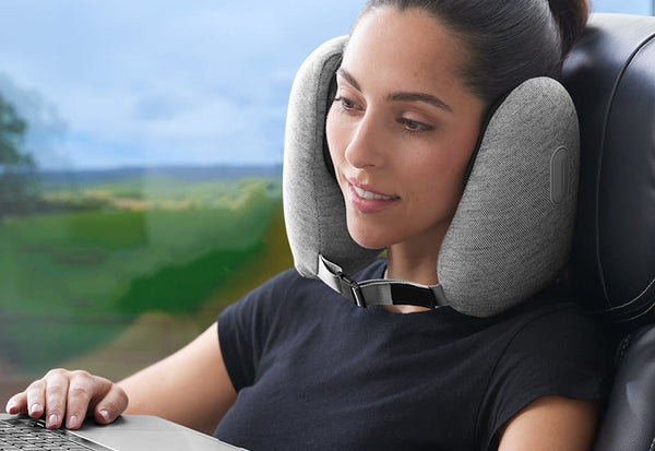 The 100% Memory Foam Travel Pillow is here to save the day!