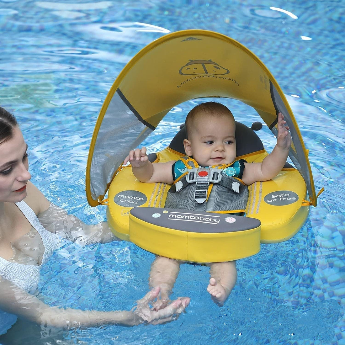 Splash Safely and Stylishly with Preself’s Pink Ladybug Float! 🐞
