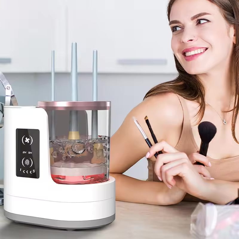 Gleamakeup 3-in-1 Electric Makeup Brush Cleaner – Fast, Easy, & Mess-Free! 💄✨