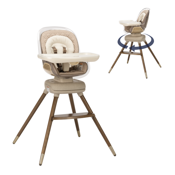 Ditch the Mealtime Chaos – Meet the Kiskadee 360° Rotating High Chair!