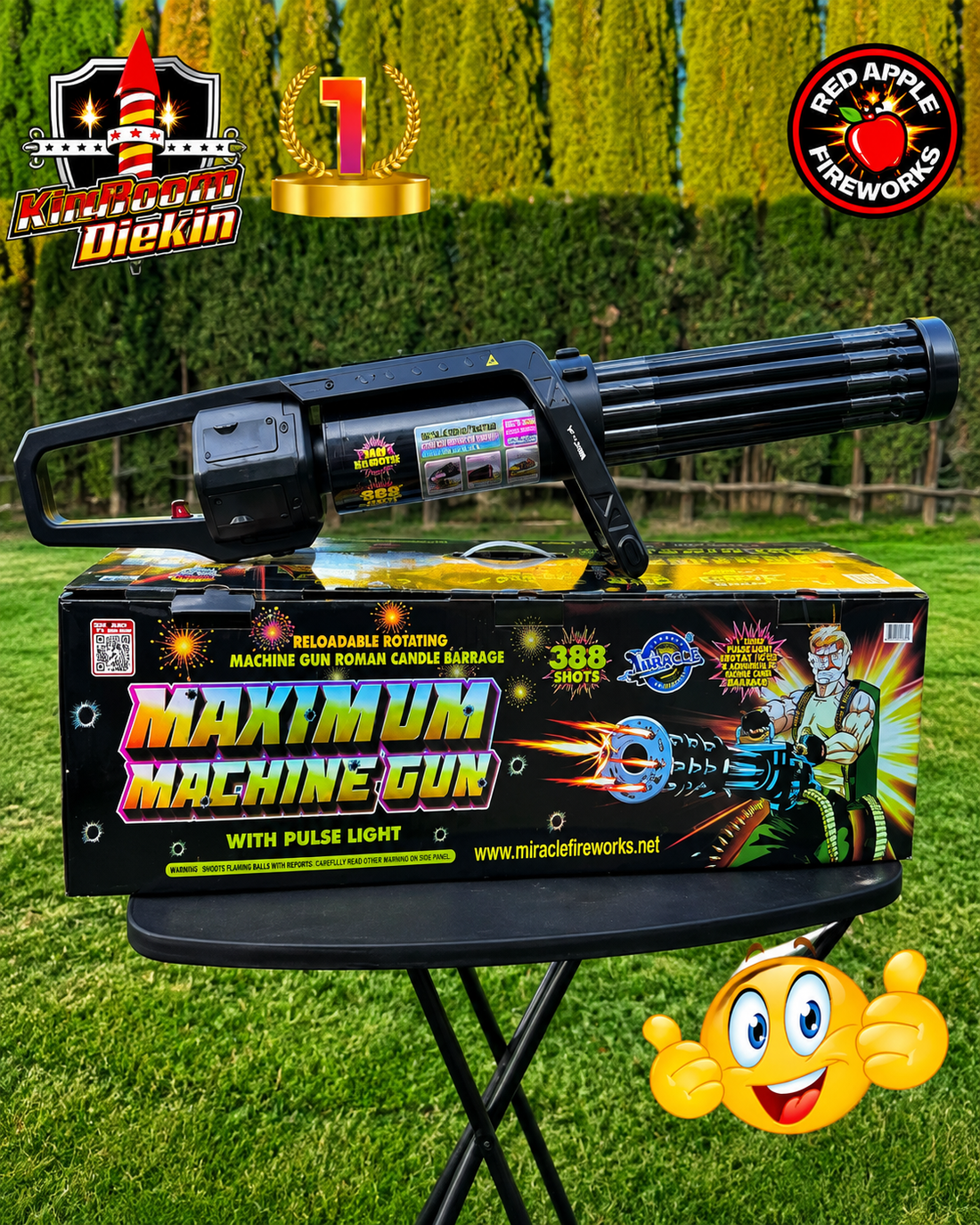 Maximum Machine Gun Firework Review: Features 388-Shot Rotating Firework: Is It Right for Your Display?✨🎉