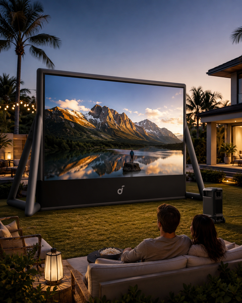 Best Outdoor Inflatable Projector Screen? Honest Review of the Soundcore Nebula 200-Inch Screen ✨