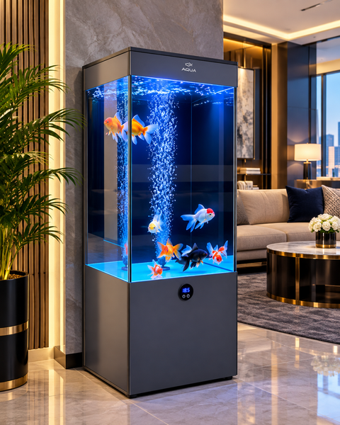 Creative Floor-Standing Aquarium Review: Is This 40×50×130cm Back-Filter Fish Tank Worth It? 🐟