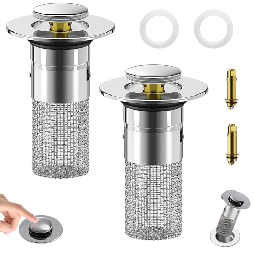 CleanFlow Pop-Up Sink Drain Filter