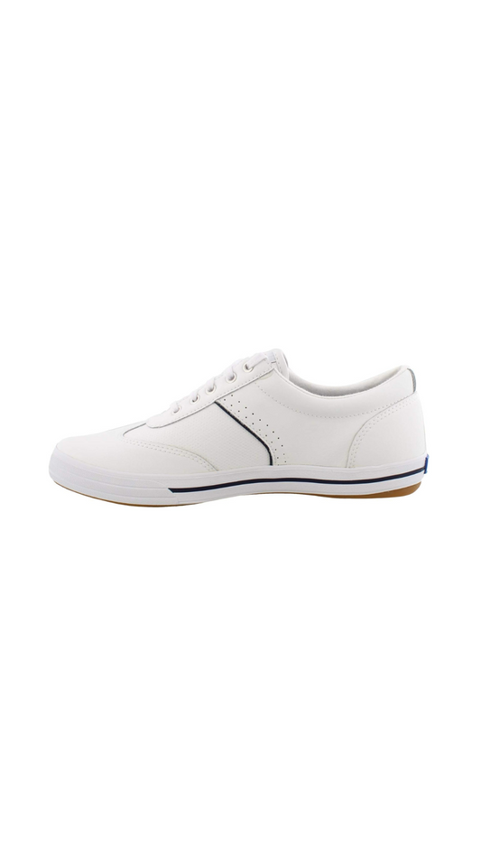 Keds Courty Core Lace Up, Sneaker Womens, White Leather, 8 Medium