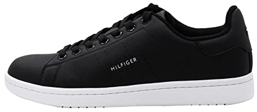 Tommy Hilfiger Men's Liston Sneaker, Black/White, 10.5 - The Superstacks