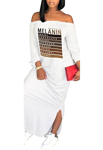 White African Print Maxi Dress