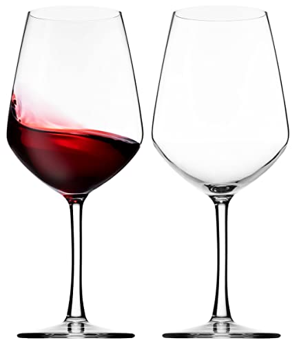 Lefonte Italian Red Wine Glasses, 18oz, Set of 2, Made In Italy