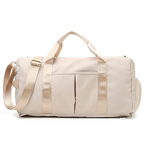 Small Gym Bag - Waterproof Dufflebag with Shoe and Wet Clothes Compartments