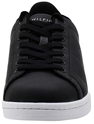 Tommy Hilfiger Men's Liston Sneaker, Black/White, 10.5 - The Superstacks
