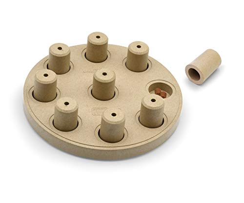 Dog Smart - Interactive Treat Puzzle Toy for Dogs, Tan Composite
