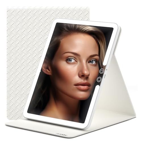 Lighted Makeup Mirror - Full Spectrum Light, Rechargeable, Portable LED Mirror