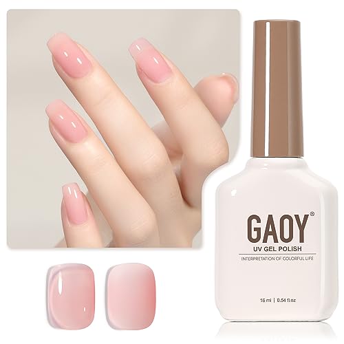 GAOY Sheer Pink Nude Gel Nail Polish