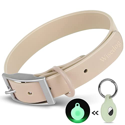 Durable Adjustable Dog Collar - Airtag Holder - Soft Coated - Waterproof.