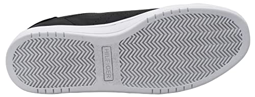 Tommy Hilfiger Men's Liston Sneaker, Black/White, 10.5 - The Superstacks