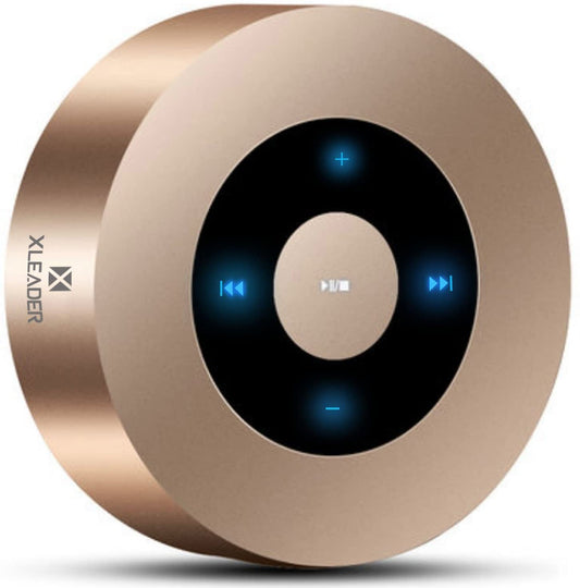XLEADER SoundAngel A8 Speaker - Champagne Gold, Portable, Waterproof, 15H Playtime